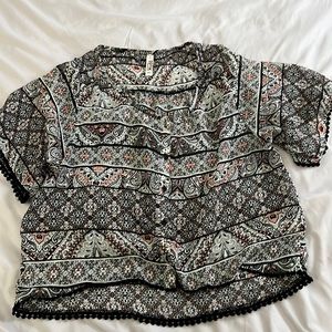 3/4 shirt, flowy, see through